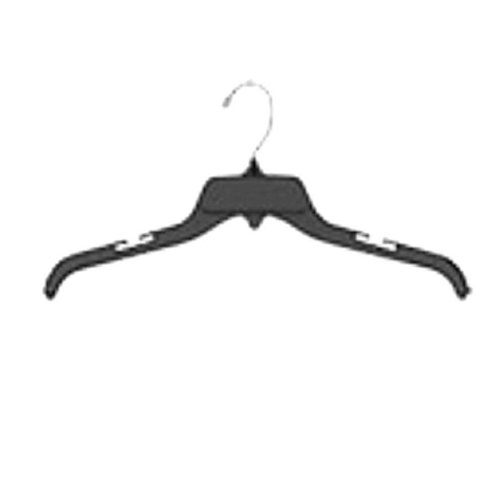25 17” black break resistant hangers